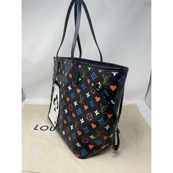 Louis Vuitton Neverfull Tote MM Black Canvas - Picture 6 of 14